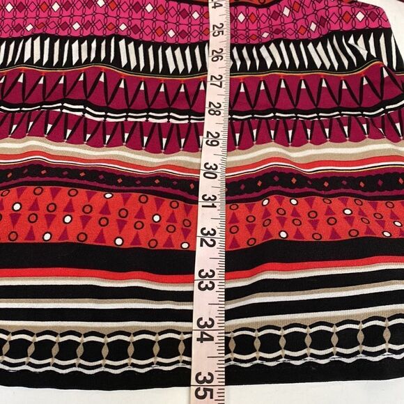 HOST PICKđ„Laundry Shelli Segal Graphic Print DressâSzâLâPink/Red/Purple/Black - Picture 11 of 11